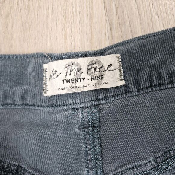 We The Free People Womens Gray Skinny Corduroy Pants Size 8/29 - Picture 5 of 13